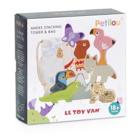 Le toy van Andes Stacking Tower and Bag