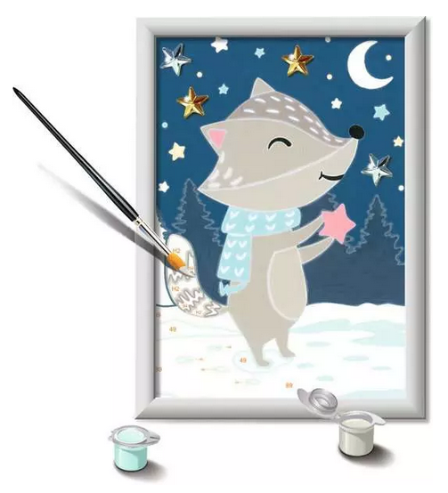 Creart cute Badger - Paint by numbers - Image 2