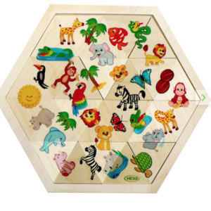 hess Jungle animal placement game 24 pieces