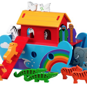 Lanka kade Wooden rainbow Noah's ark playset - small