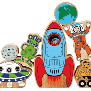 Lanka Kade wooden space playset - 7 figures