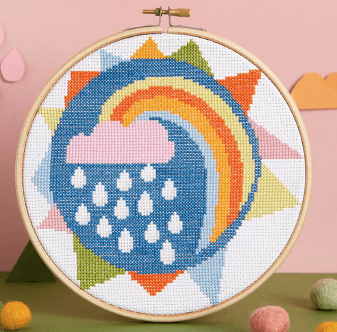 Rainbow Cross Stitch Kit