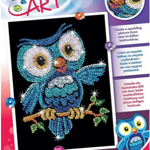 Sequin Art Ozzy the Owl