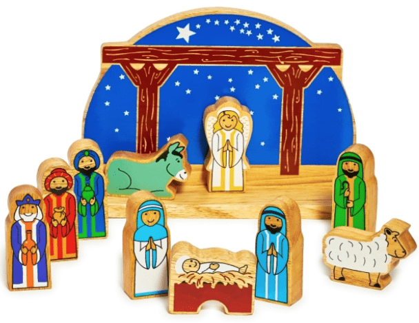 Lanka kade Wooden junior starry night nativity playset