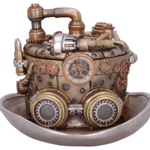 Cogwork Hatter Box Steampunk Hat Storage Ornament