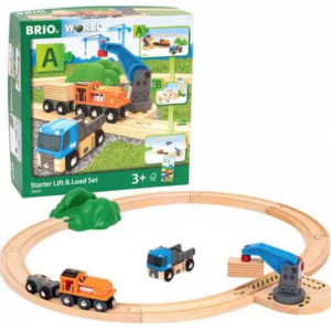 BRIO World Train Set Starter Lift & Load Set