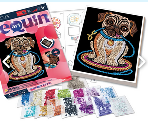 Sequin Art Lilly the Pug