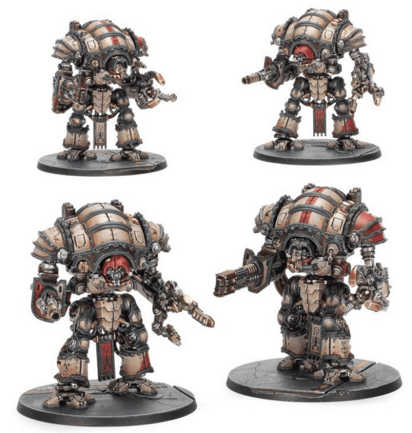 Warhammer  Mechanicum Questoris Knights Magaera and Styrix