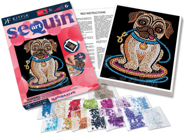 Kitfix set Sequin Art Lily Pug