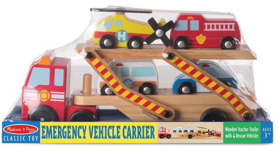 Melissa & Doug Emergency Vehicle Carrier - Image 2