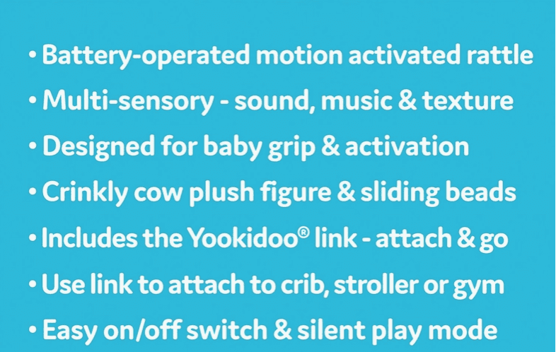 Yookidoo Cow 'shake Me" Rattle - Image 2