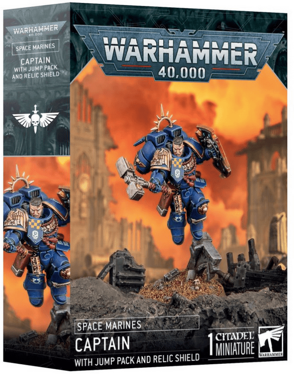 Warhammer Captain with Jump Pack and Relic Shield - Image 2