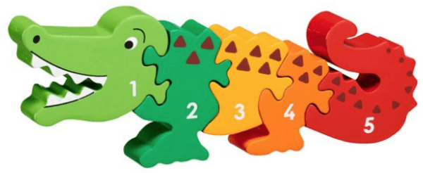 Lanka kade Wooden crocodile 1-5 jigsaw puzzle