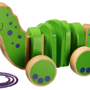 Lanka kade Wooden dinosaur pull along toy