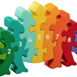 Lanka kade Wooden dinosaur number 1-10 jigsaw puzzle