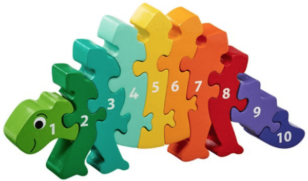Lanka kade Wooden dinosaur number 1-10 jigsaw puzzle