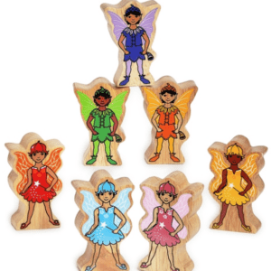 Lanka kade Wooden rainbow fairies playset - 7 figures