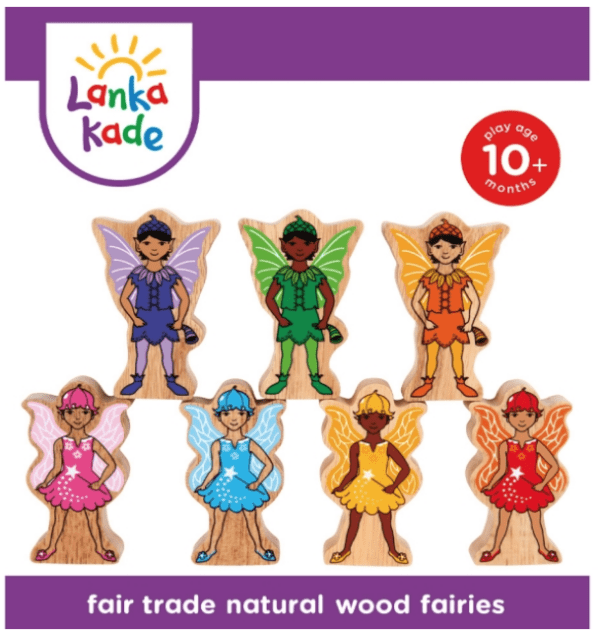Lanka kade Wooden rainbow fairies playset - 7 figures - Image 2