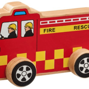 Lanka kade Wooden fire engine push along toy