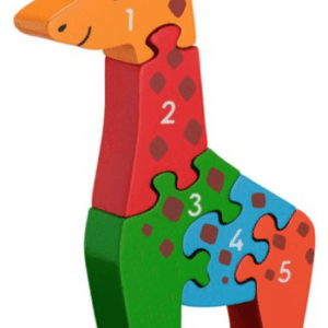 lanka kade Wooden giraffe 1-5 jigsaw puzzle