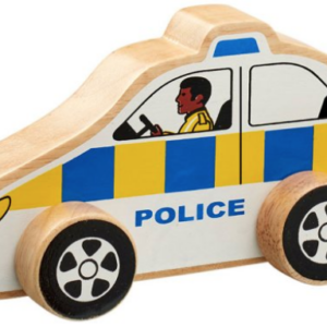 Lanka kade Wooden police car push along toy