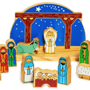 Lanka kade Wooden junior starry night nativity playset
