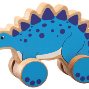 Lanka kade Wooden stegosaurus push along toy