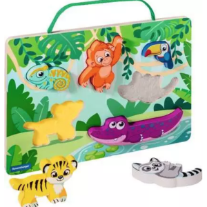 Ravensburger Wooden Touch and Play Puzzle In the Jungle