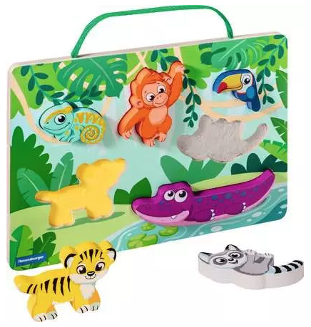 Ravensburger Wooden Touch and Play Puzzle In the Jungle