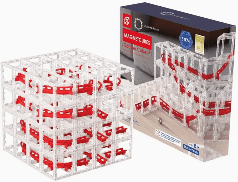 Magnetcubes Rollercoast Marble Run - Modular Magnetic