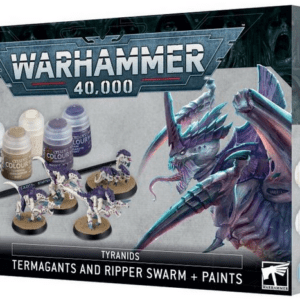 Warhammer Tyranids: Termagants and Ripper Swarm + Paints Set