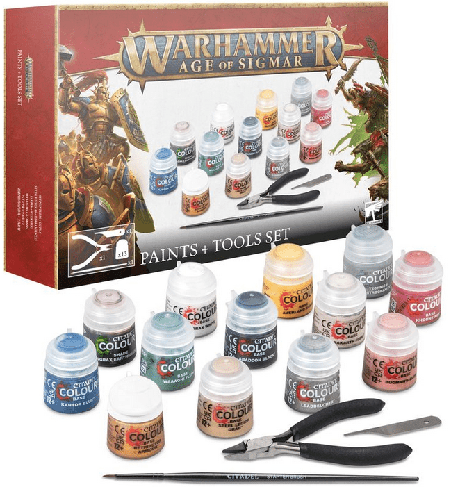 Warhammer Age of Sigmar: Paints + Tools Set