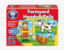 Orchards Toys Farmyard Heads and Tails Game